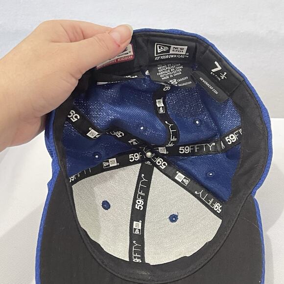 Toronto Blue Jays Hat Cap New Era Mens 7.25 Fitted 59Fifty Maple Leaf Logo - Picture 8 of 12